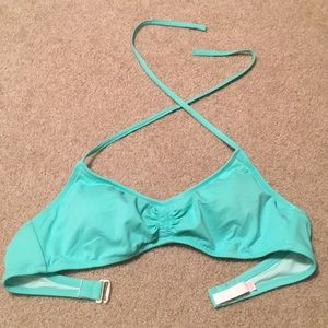 VS Light Aqua Strappy Bandeau Bikini Top SizeLarge
